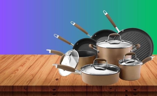 Anolon Advanced Hard-Anodized 11 Piece Nonstick Cookware Set