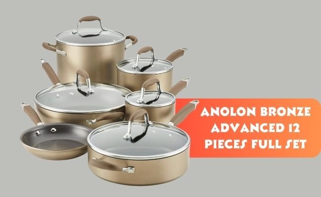 Anolon Bronze Advanced 12 Pieces Full Set