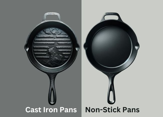 non-stick-pan-vs-cast-iron