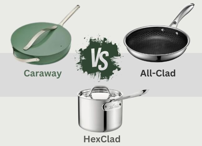 Caraway vs. All-Clad vs. HexClad