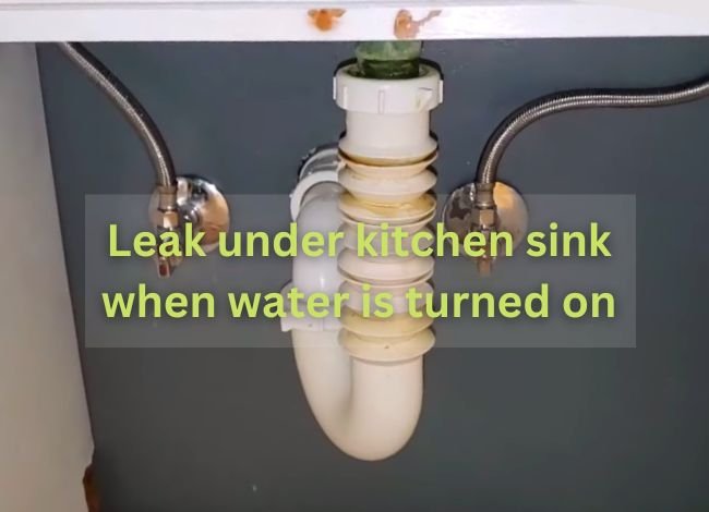 Leak under kitchen sink